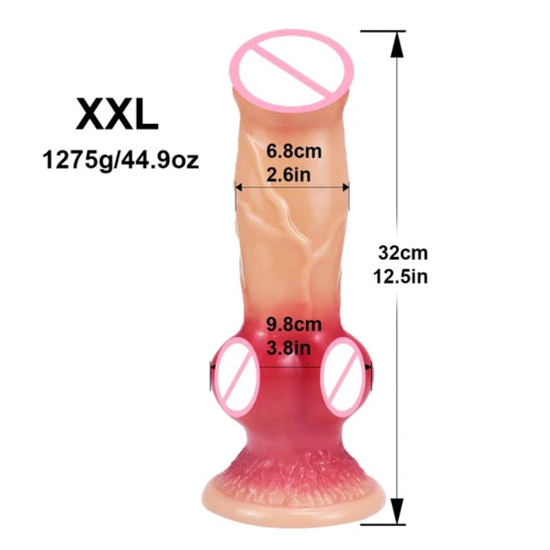 Огромный собачий дилдо, имитация пениса, дилдо в виде животного, секс-игрушка, анальная пробка, устройство для женской мастурбации, товары для взрослых женщин 18+
