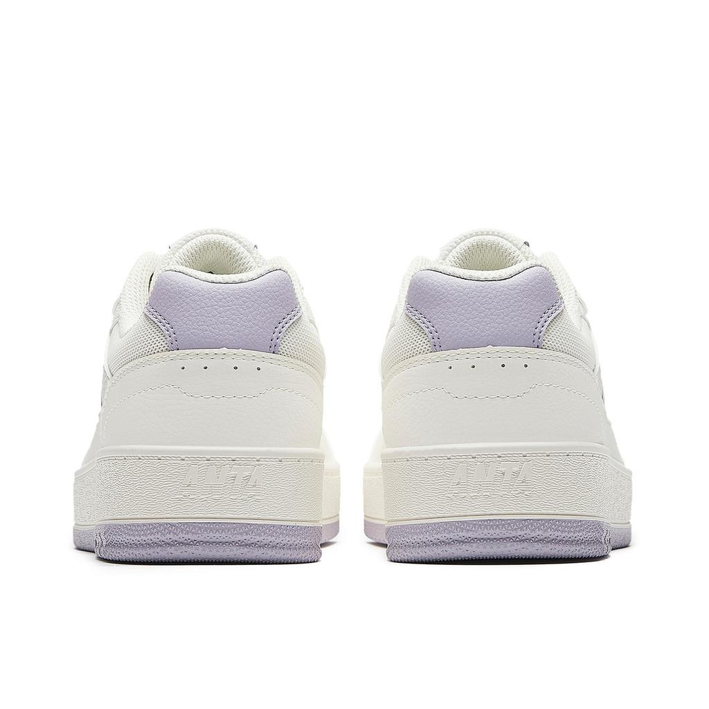 Anta Original 2 Abrasion Resistant Lightweight Low top Skateboard Shoes Women's White Purple 922548068-4
