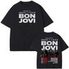 Летняя Модная Трендовая Футболка Bon Jovi Гранж Группа Forever ТУР 2026 Футболка Летняя Повседневная Футболка Хлопок Удобные Высококачественные Хлопковые Топы с Принтом