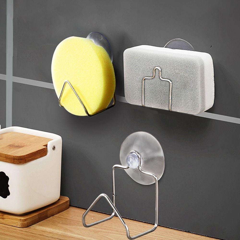 Portable Cleaning Cloth Shelf Stainless Steel Sponge Holder Sponge Sink Rack Kitchen