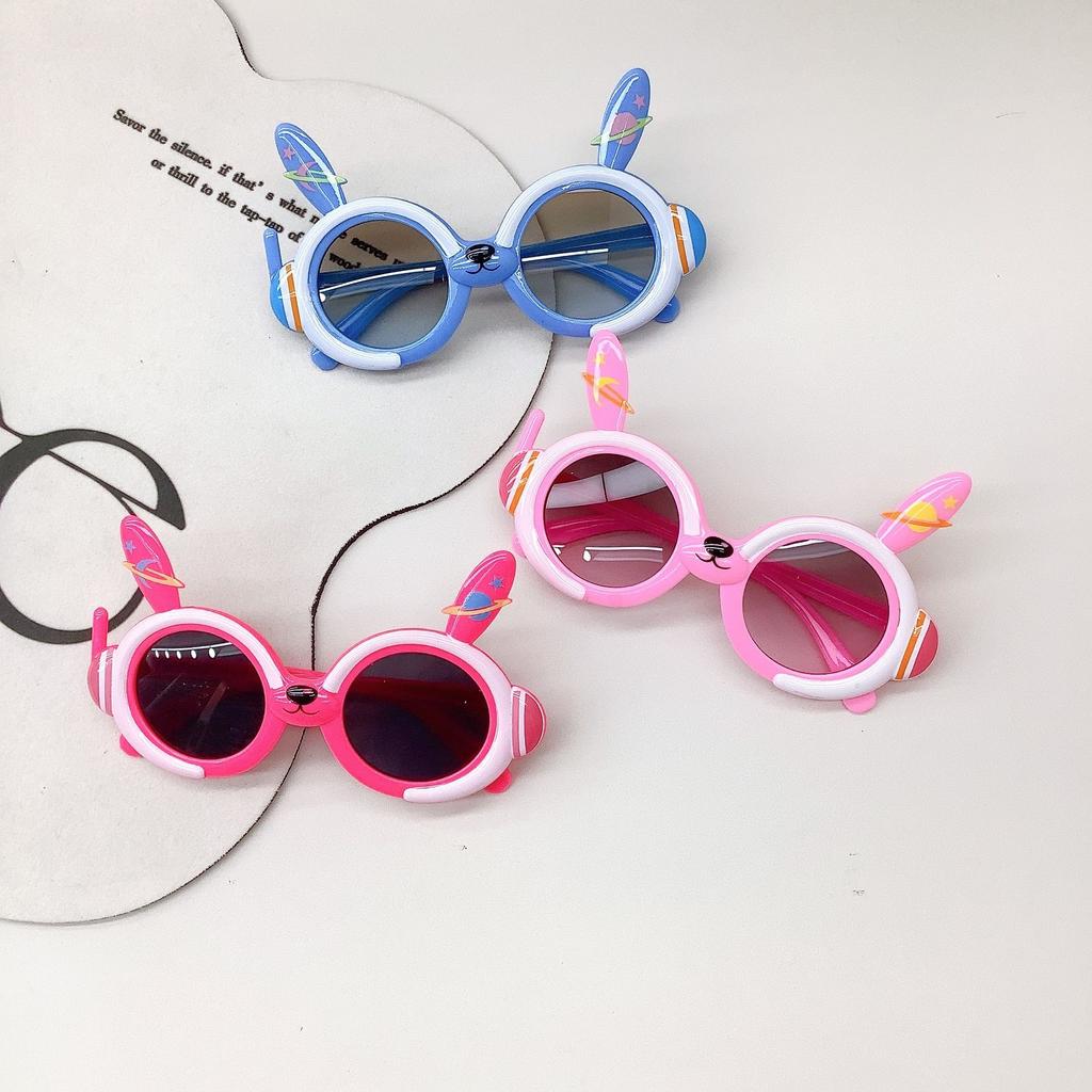 Детские солнцезащитные очки, очень милые, милые, детские солнцезащитные очки с кроликом, солнцезащитный крем с защитой от ультрафиолета для детей в виде кролика