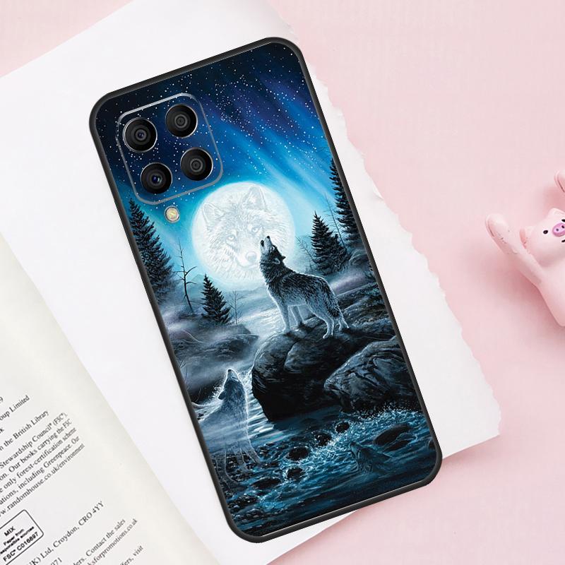 Чехол 'Волк в Галактике' для Samsung Galaxy M13 M53 M16 M36 M56 M06 M52 M32 M12 M54 M34 M14 M35 M55 M15 M11 M31