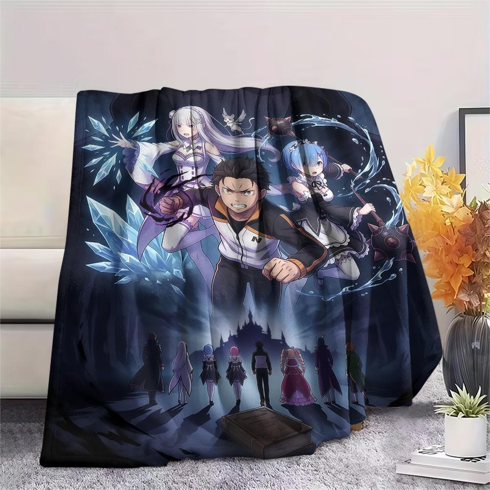 ReZero Starting Life in Another WorldPrint Flannel Blanket, High quality Comfortable for All Seasons, Home Decor, Warmth and Comfort