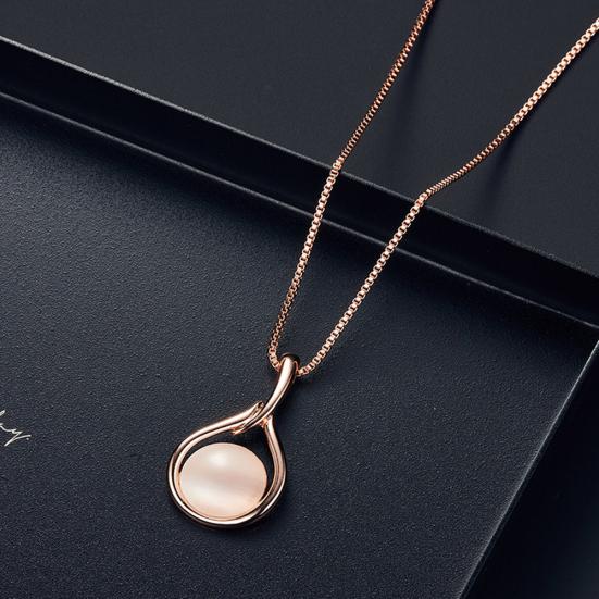 Женщины круглой формы из искусственного опала кулон ожерелье серьги-гвоздики серьги комплект ювелирных изделий подарок