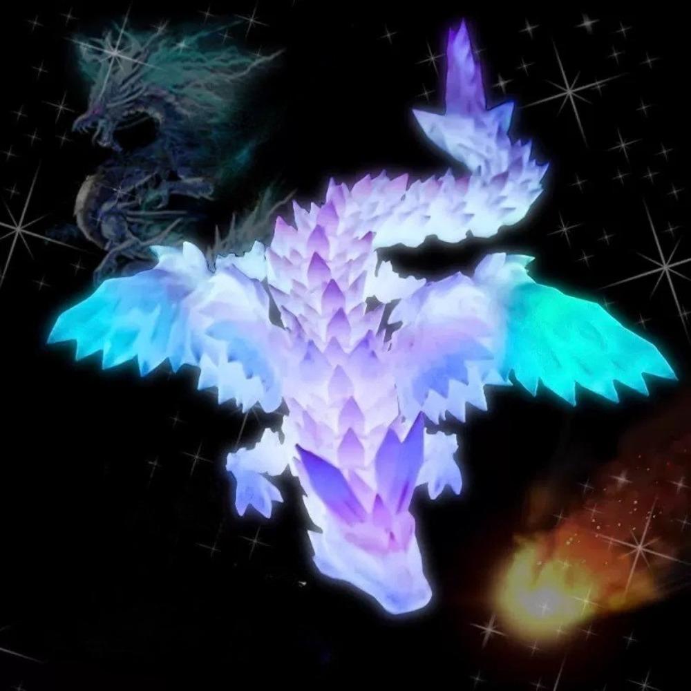 Светящиеся игрушки 3D-печатные животные светящиеся в темноте дракон змея вращающийся шарнирный тираннозавр рекс домашний декор детский подарок