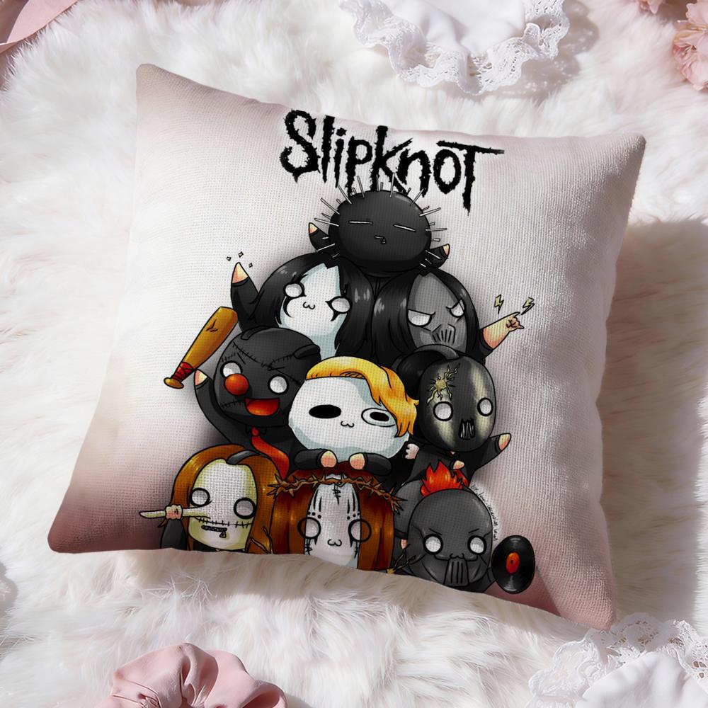 Band S-SlipknotS Cushion Cover Premium Comfort Reversible Pillow Cove -Two in One Design for Any Room & Car Interior