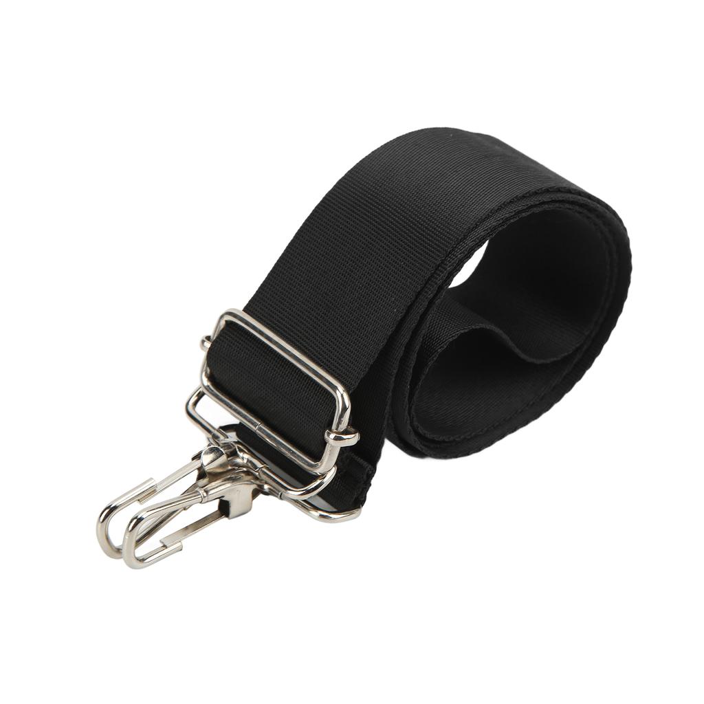 1 м регулируемый ремень для сумки на плечо из нейлона с двойной пряжкой, противоскользящий ремень для компьютерной сумки, черный