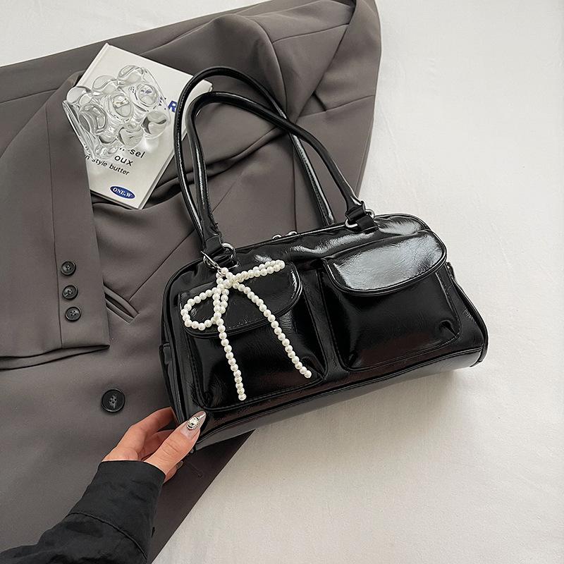 Модная женская сумка Boston Bowling Bag из искусственной кожи с сумочкой через плечо с внутренними карманами в городском стиле