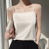 Летний жилет Yousheng, безрукавка, гладкая ткань, свободный крой, мягкая эластичная атласная фактура, нижняя жилетка