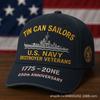 PODD digital print baseball cap, U.S. Navy anniversary hat, printed baseball cap, sun hat