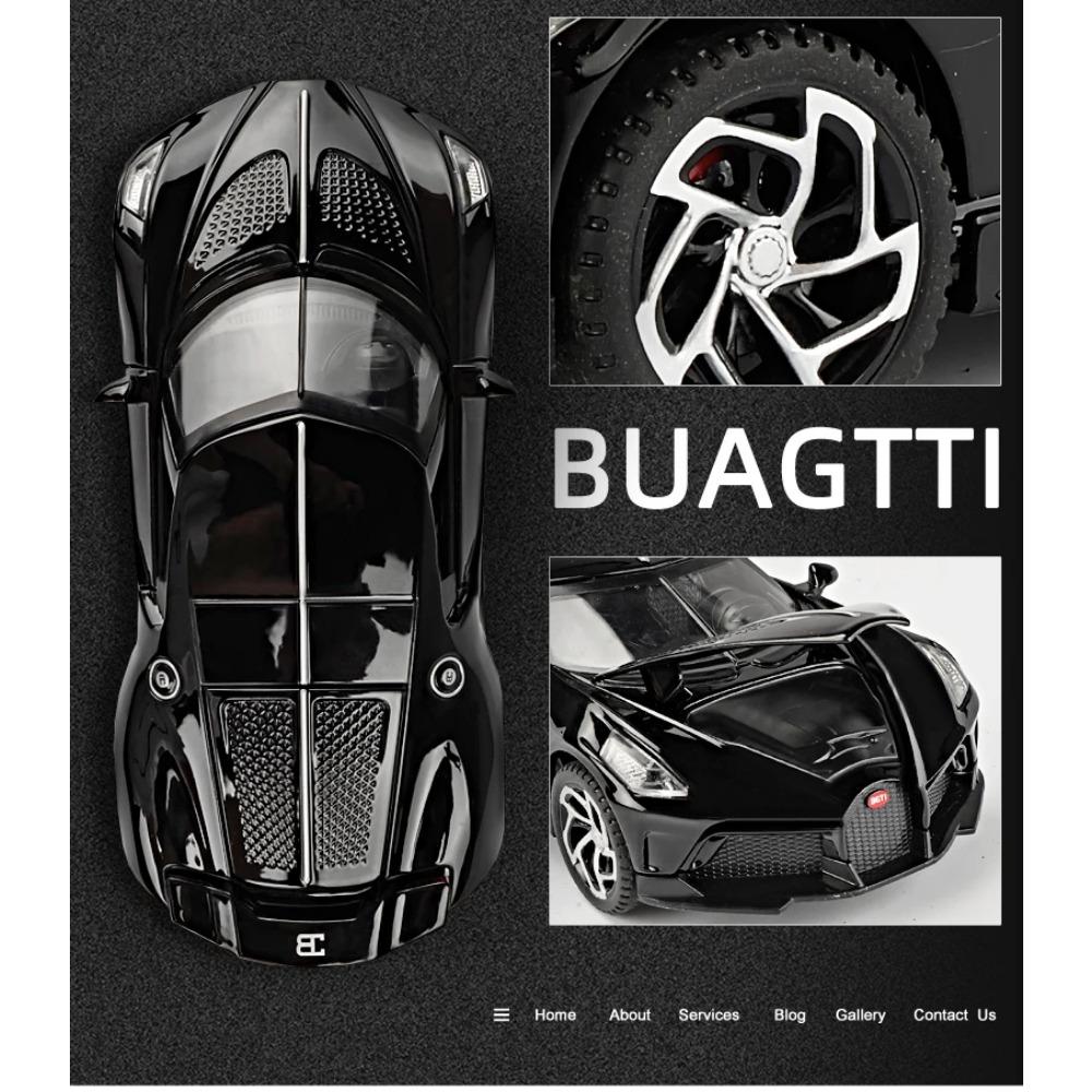 1/32 Bugatti La Voiture Noire Black Dragon Supercar игрушечные литые машины и игрушечные транспортные средства модель автомобиля игрушки для детей