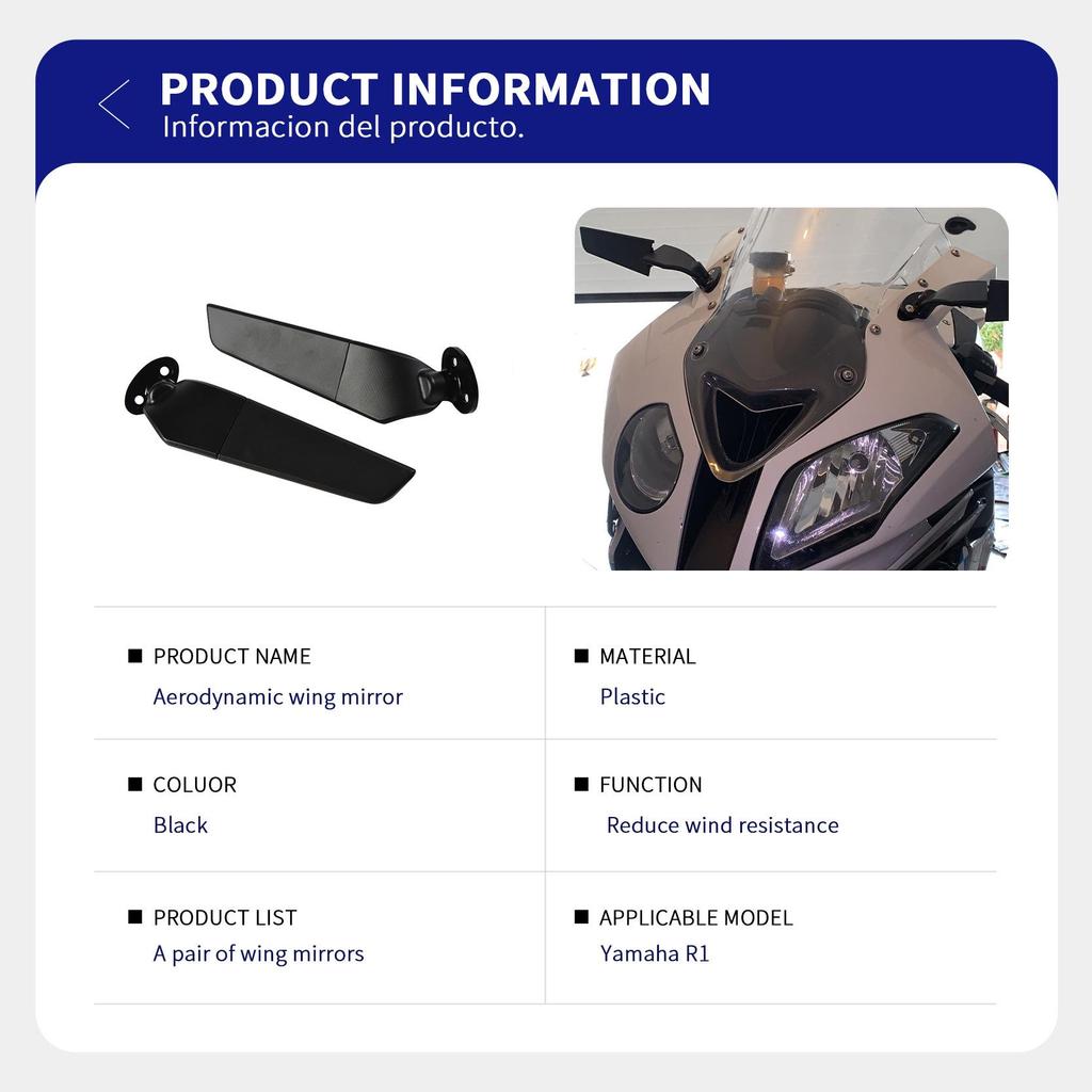 Yamaha R1 07-14 Складное Зеркало Заднего Вида Аксессуар Гоночного Обвеса