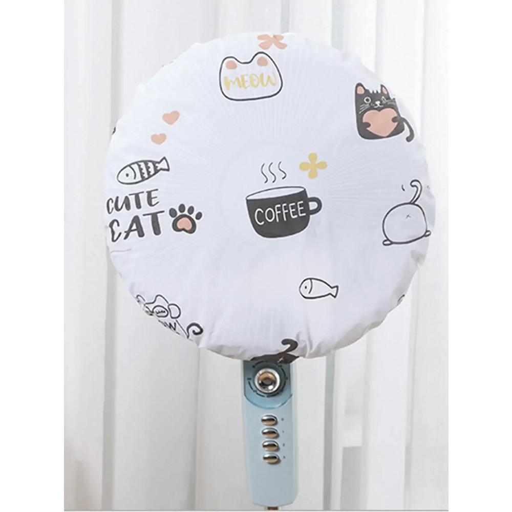 1 шт.-Защитный чехол для вентилятора, пылезащитный чехол, водонепроницаемый чехол для вентилятора, универсальный круглый напольный электрический чехол для вентилятора - случайный