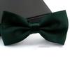 Men Bow Tie Detachable Design Adjustable Fit Solid Color Formal Bow Tie