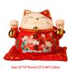 Chinese Style Cat Money Bank Ceramic Kitten Statue Crafts Fortune Cat Piggy Bank  Living Room