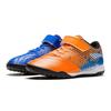 Детские футбольные бутсы Li Ning Kids Assault на липучке, нескользящие, амортизирующие, прочные, легкие, с низким верхом, YKGS004-1, сине-оранжевые