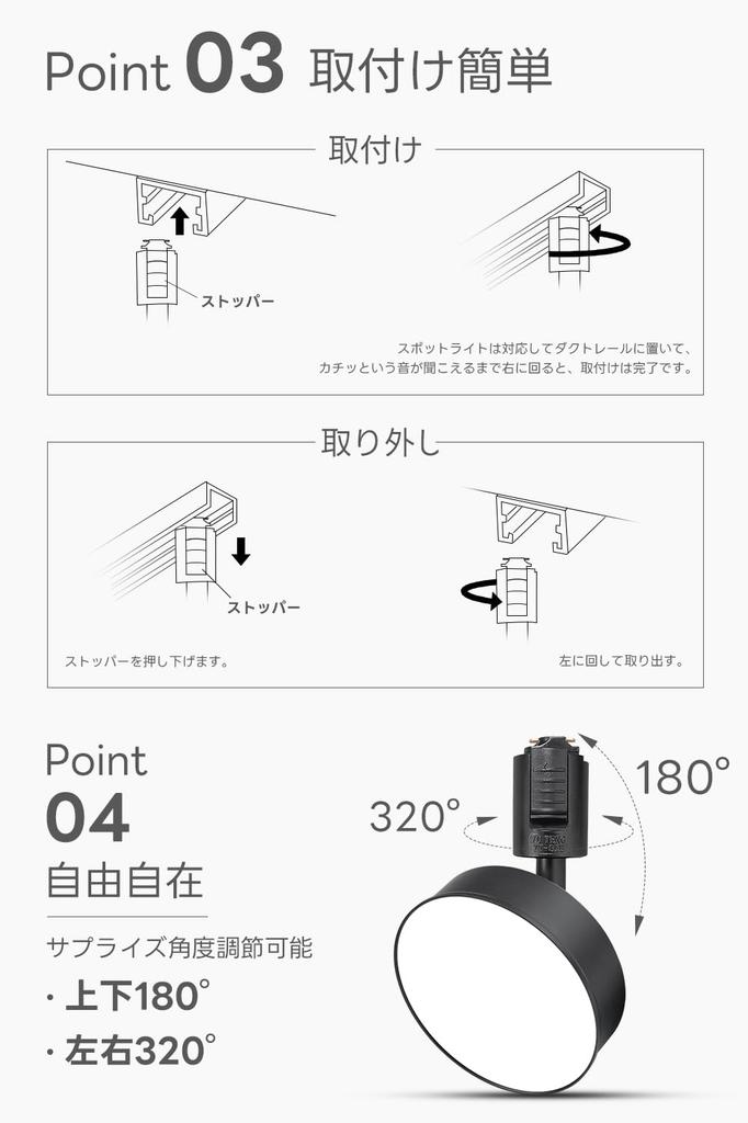 SPAHER Duct Rail Spotlight, 120W Equivalent LED, Easy Installation, Adjustable Angle, Bulb Included, Bright and Stylish Plant Grow Light for Ceiling,