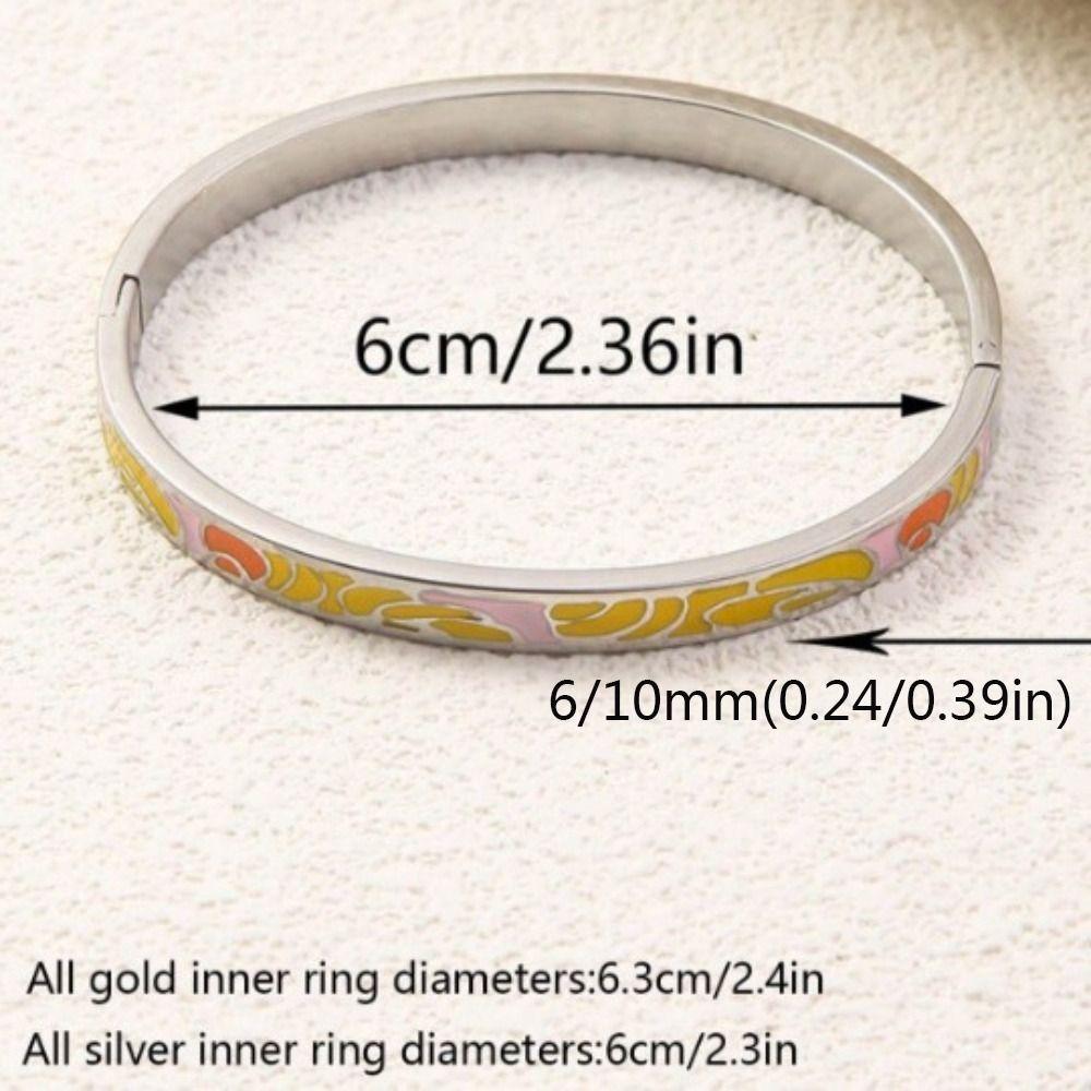 Шикарный китайский эмалированный браслет золотого цвета женский браслет на руку этнический цветочный браслет ювелирные изделия подарки