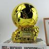 Ballon d'Or Trophy Ornament: Resin Football Craft, 2022 World Cup Souvenir, In Stock
