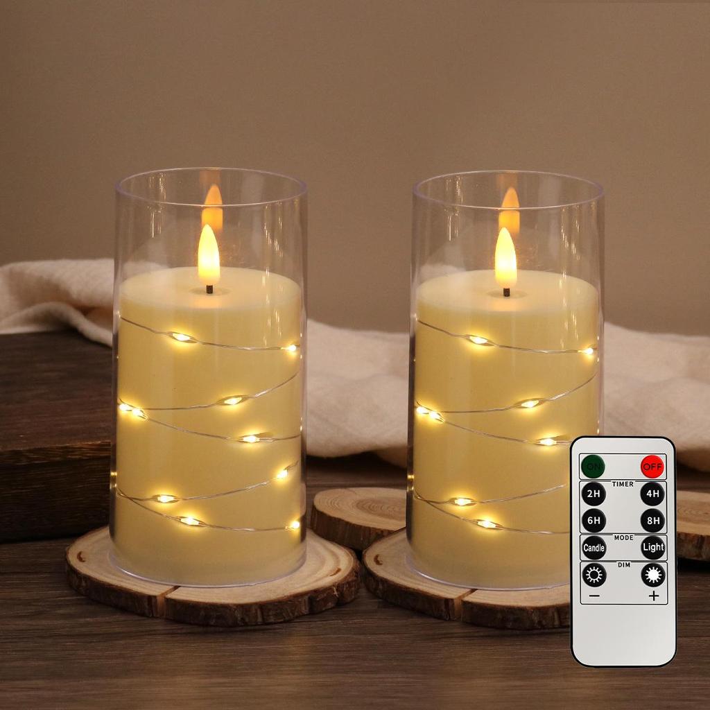 "LED Remote Control Candle Lights for Weddings, Birthdays, Parties & Concerts - Electronic ABS Simulation String Light Decoration"