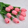 Premium PU Tulip Artificial Flowers for Home, Hotel, Wedding, and Photography Decor