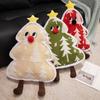 Yousheng Плюшевая подушка-плед в виде рождественской елки Милая мягкая набивная игрушка Уютная диванная подушка Теплый зимний подарок Домашнее праздничное украшение