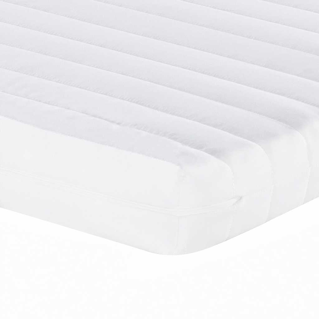 Vidaxl Materac Piankowy, Biały, 100X220Cm, 7-Strefowy, Twardość 20 Ild
