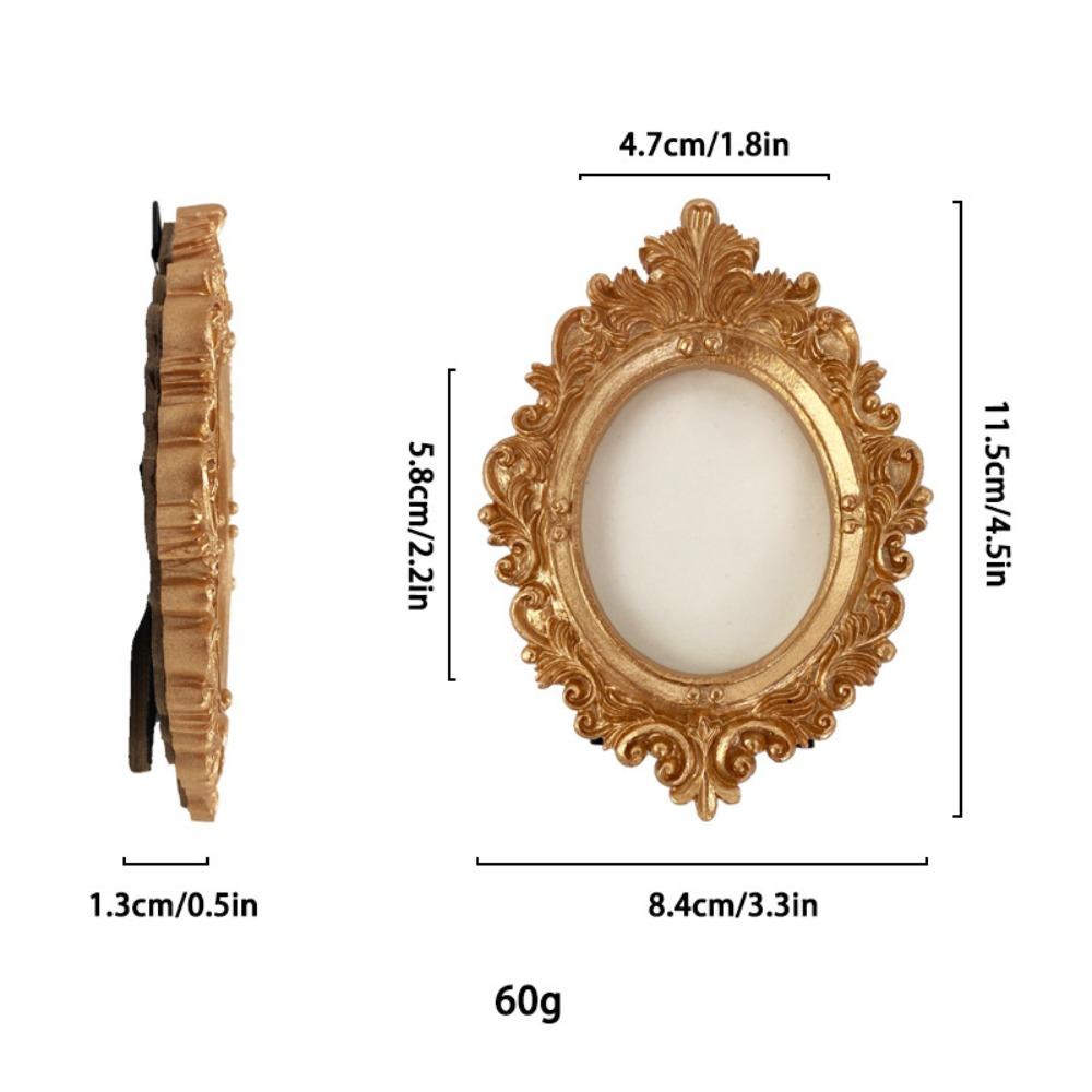 Elegant Vintage Picture Frame Resin Ornate Details Gold Antique Frame Can Be Placed Can Be Hung Baroque Decor Frame