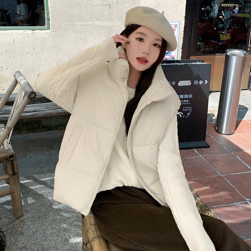 Свободный новый жилет с хлопковой подкладкой, модная верхняя одежда, универсальная корейская версия, иностранный стиль, 2024, новый темпераментный жилет, куртка