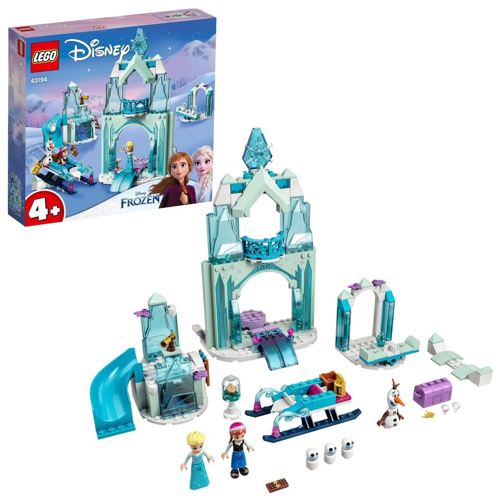 LEGO Disney Princess Anna and Elsa's Frozen Wonderland Christmas Gift 43194 Toy Blocks Present Princess Castle for Girls Ages 4 and Up