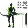 ABS Shapeshift Robot Robot Dummy Action Figures Desktop Decoration 3D Printed T13 Action Figure Model Multi-Jointed Movable