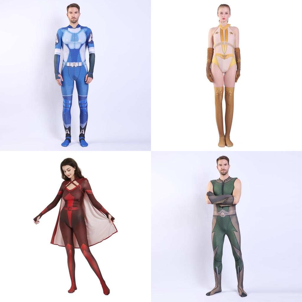 The Boys The Seven Cosplay Suit With Lycra Material For Anime Role Play