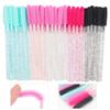 50 Pcs Silicone Crystal Mascara Wands Applicator Disposable Diamond Eyelash Brushes Comb For Women Beauty Makeup Brush Tools