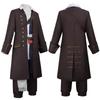 Pirates of the Caribbean Captain Jack Sparrow Cosplay Halloween Stage Performance Costume