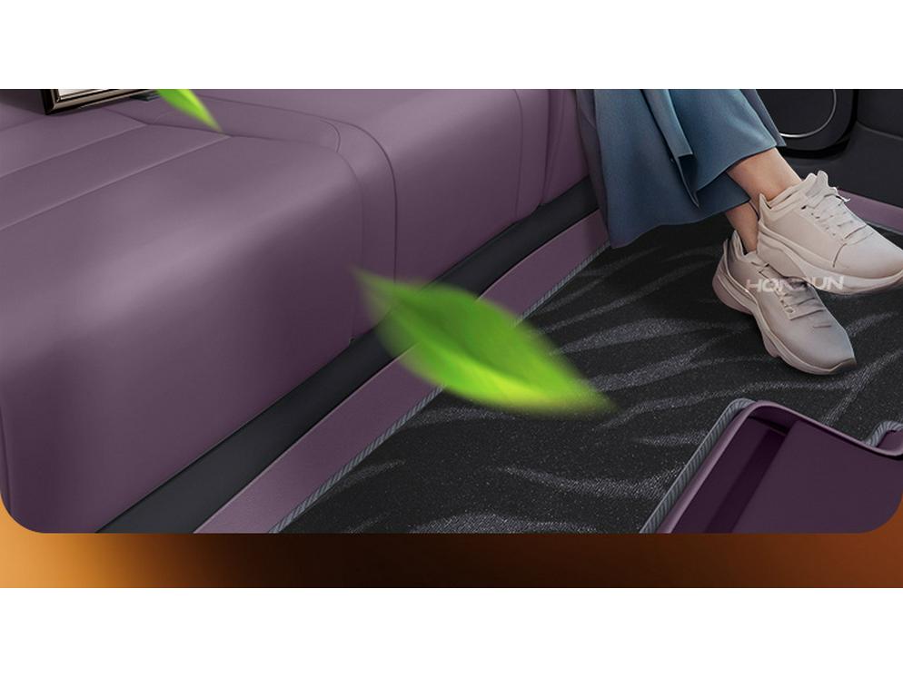 Коврики в салон XPeng P7 2025 TPE: Полный комплект ковровых покрытий для салона автомобиля
