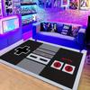 Игровые коврики для пола 3D-печать для дома игрока Нескользящий хрустальный напольный коврик Ретро геймпад Игровой ковер для декора гостиной Подарок для друга