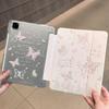 Трехскладной акриловый чехол для iPad Air 6 со слотом для стилуса - Прозрачный, Защита от изгиба, Защита от падения, Простая защитная оболочка (9-е/11-е поколение)