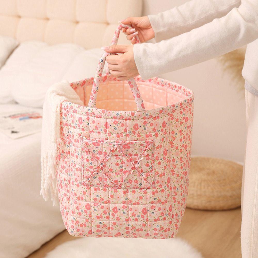 Large Capacity Dirty Clothes Basket with Handle Toy Storage Basket  Home Organizing