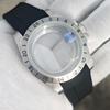 Корпус для часов 39 мм Old EXP 24-часовой GMT Стальной Безель для NH34 NH35 NH36 Сапфировое Стекло Корпус Explorer Аксессуары Силиконовый Ремешок