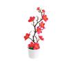 5 Colors Artificial Potted Plant 11*27cm Simulated Tree Ornaments New Plum Blossom Pot