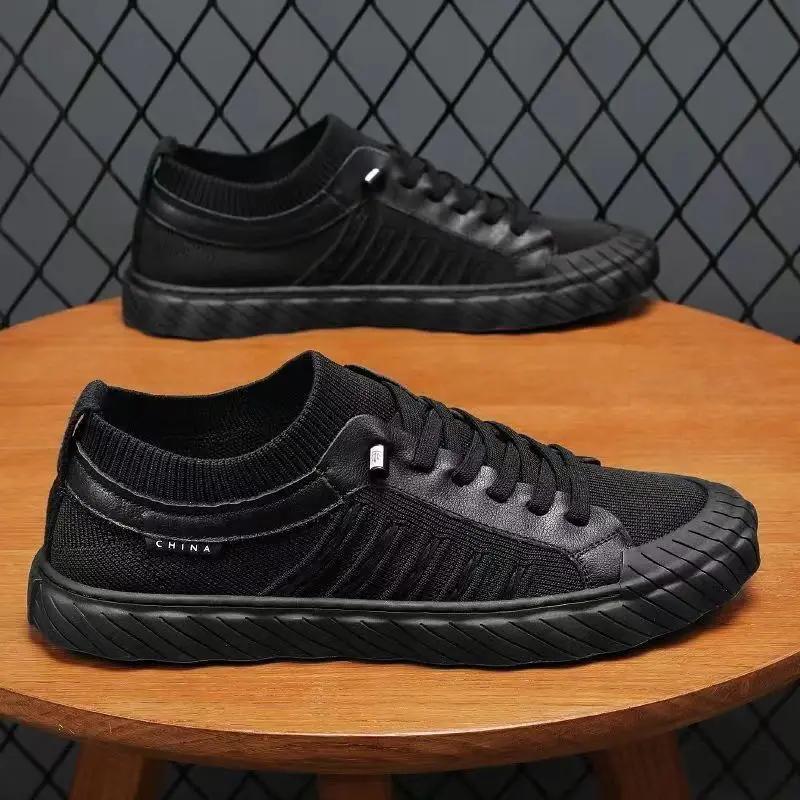 Модные вулканизированные туфли для мужчин, роскошные мужские повседневные туфли, уличные мокасины, удобные мужские туфли на плоской подошве Zapatos Para Hombres