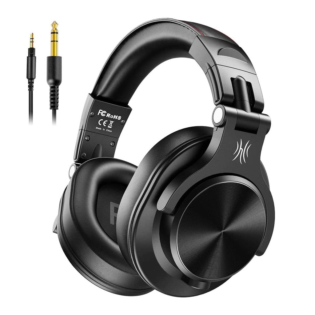 OneOdio A70 Wireless Up To 72 Hours Bluetooth Wired and Dual with DJ Sealed Monitor Detachable Listening To Headphones, Playtime, Headphones,