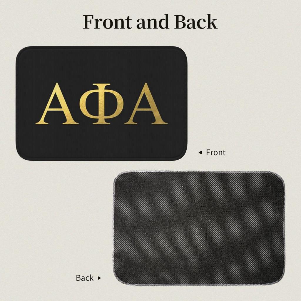 Alpha Phi AlphaDoormat Dust-proo Carpet Rug Kitchen Entrance Home Floor Mat for Bedroom Footpad Mats