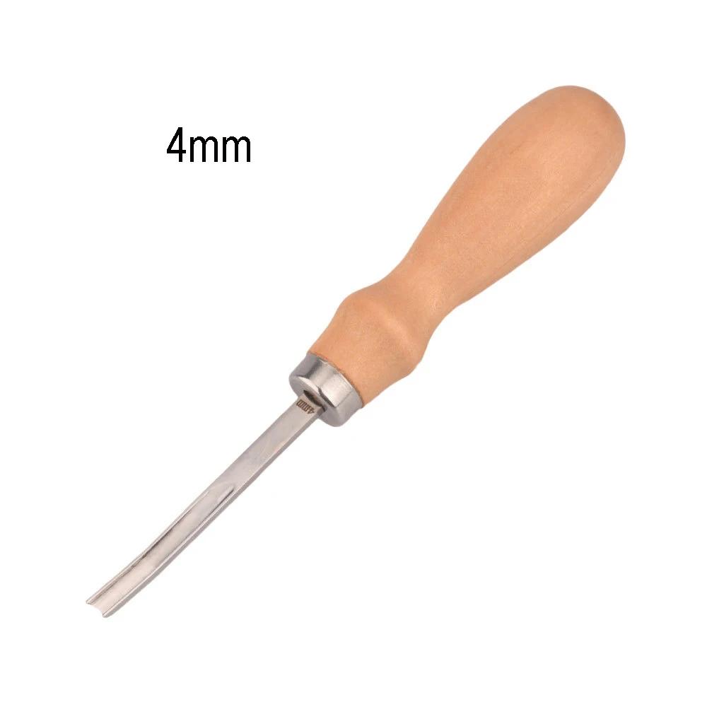 Leather Edge 4/6/8/10mm Groover Punching Tool Kit Craft Hole Puncher Edge Beveler Kit Steel Leather Skiving Thinning Trimming