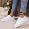 Fashion White Sneakers for Women Flats Breathable Mesh Cloth New Low-cut Lace-up Women's Fashion Casual Shoes