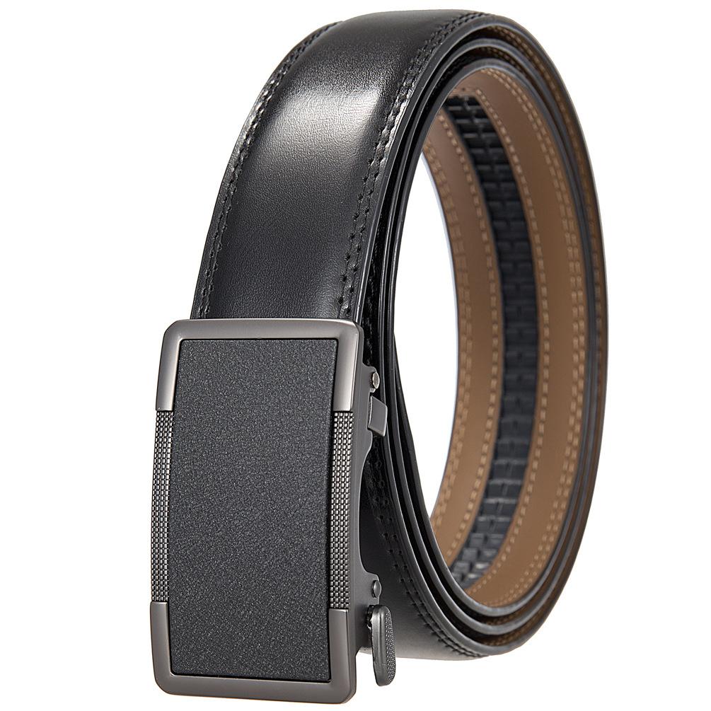 1 шт. матовый мужской ремень с пряжкой, деловой модели, ремень с автоматической пряжкой Ly36-35603-1