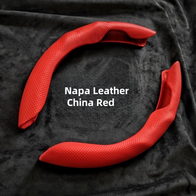 Ультратонкая влагопоглощающая оплетка на руль из ПУ кожи - Противоскользящая, Для всесезонного использования, Защита от пота, Стильный интерьер, Гладкая текстура, Противоскользящее сцепление