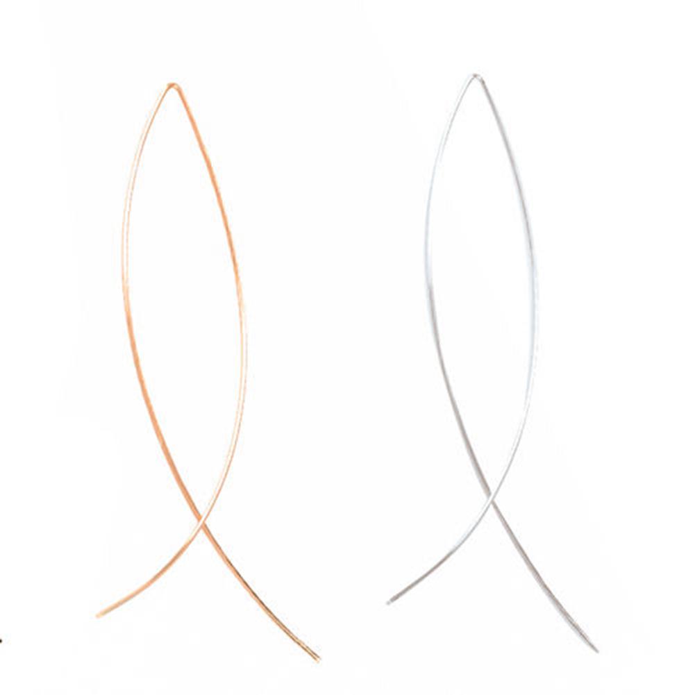 Серьги Bluelans Длинные серьги элегантной формы в форме рыбы ручной работы с подвесками женские украшения