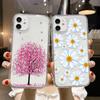 Clear Flower Phone Case For Samsung A52s 5g Case A53 A52 A13 A22 5g A33 A73 A03s A12 A21s A31 A32 A50 A51 A70 A04s A54 A34 Cover