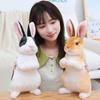 Моделирование милый кролик плюшевый мех реалистичный Kawaii животное Пасхальный кролик игрушка модель подарок украшение дома